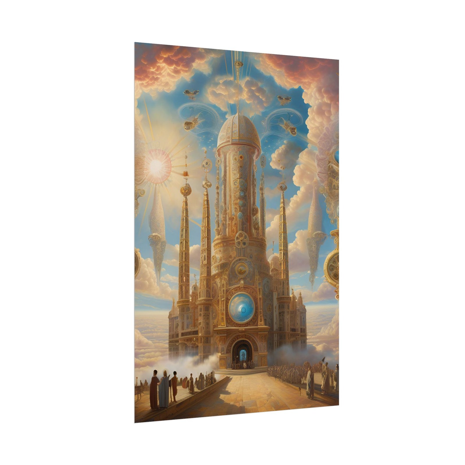 IS_4601 Dreamscape Steampunk Cathedral Rolled Poster - Image 7