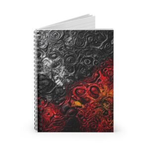 IS_6917 Abstract Lava Texture Spiral Notebook – Ruled Journal for Artists & Writers