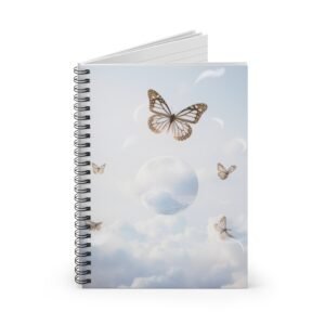 IS_6911 Dreamy Butterfly Notebook — Ruled Spiral Journal for Notes & Journaling