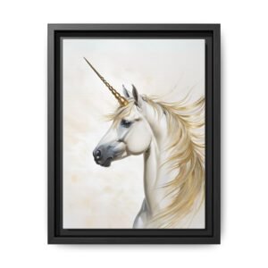 IS_4466 Unicorn Matte Canvas FRAMED 9x12"