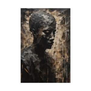 IS_3926 Abstract Portrait Rolled Posters - Modern Wall Art for Home Decor