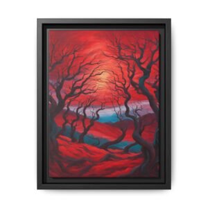 IS_3863 Twilight Forest Matte Canvas FRAMED 9x12"