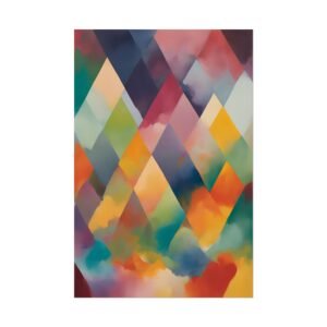 IS_4602 Geometric Abstract Rolled Posters