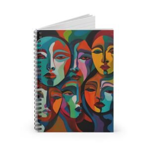 Expressionist Faces Spiral Notebook IS_3859
