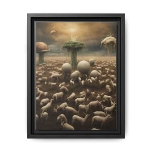 IS_0351 Sheepscape Matte Canvas FRAMED 9x12"