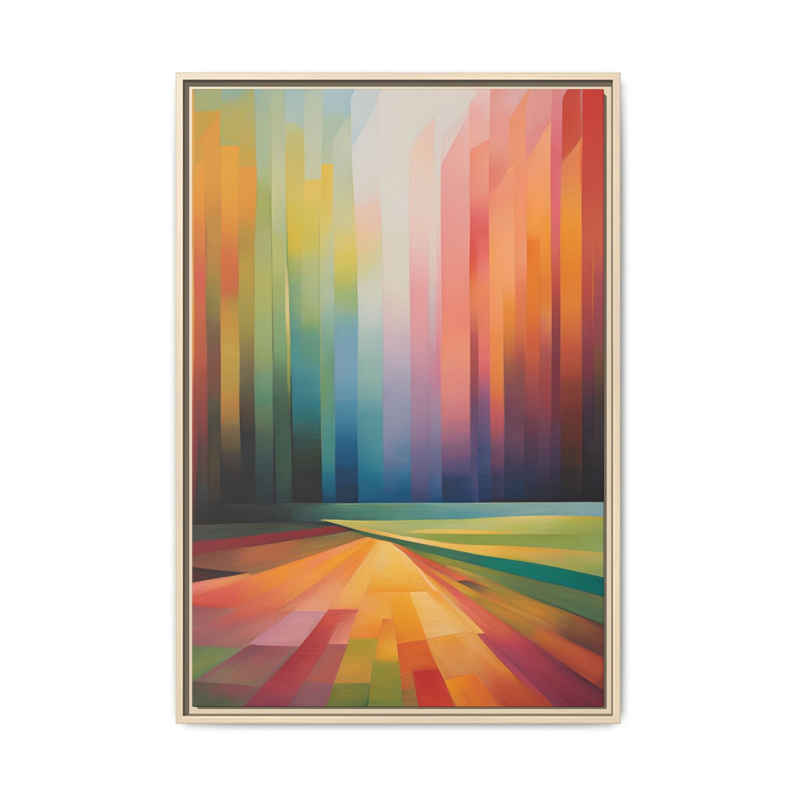 IS_3906 Abstract Colorfield Matte Canvas FRAMED 24x26" - Image 7