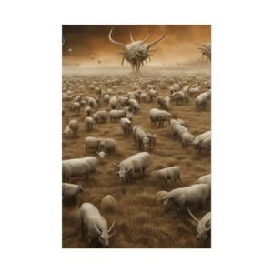 IS_0349 Surreal Dystopian Landscape Rolled Poster