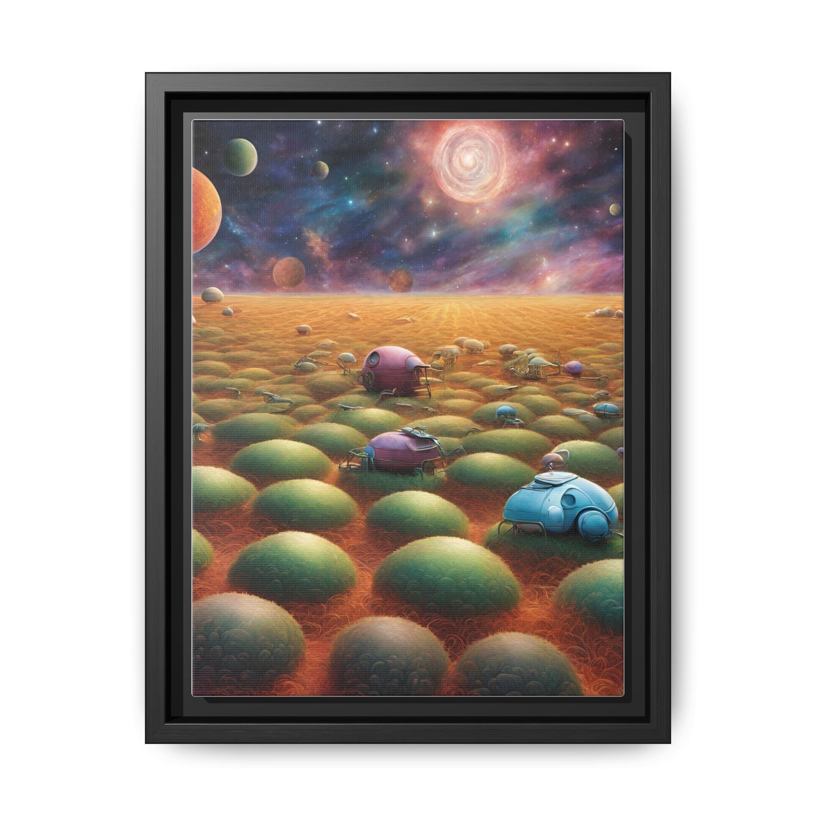 IS_0348 Surreal Landscape Matte Canvas FRAMED 9x12" - Image 5