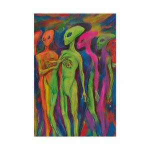 IS_0334 Psychedelic Alien Rolled Poster