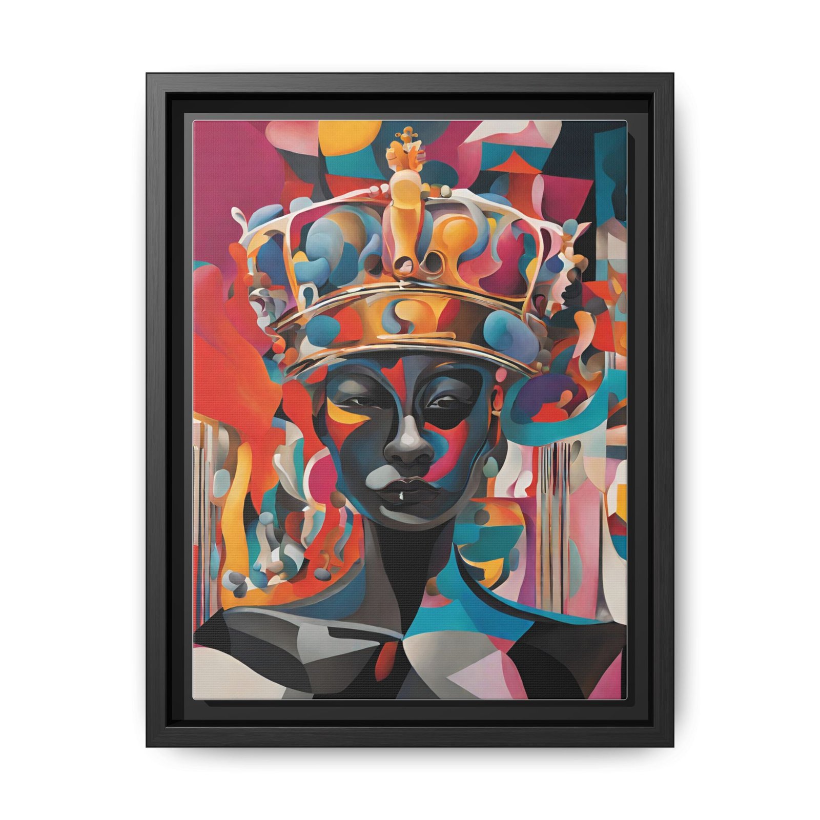IS_0004 Portrait of a Queen Matte Canvas FRAMED 9x12"