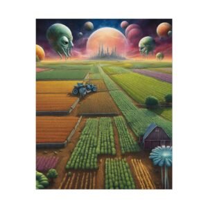 IS_0344 Surreal Alien Farmland Rolled Posters
