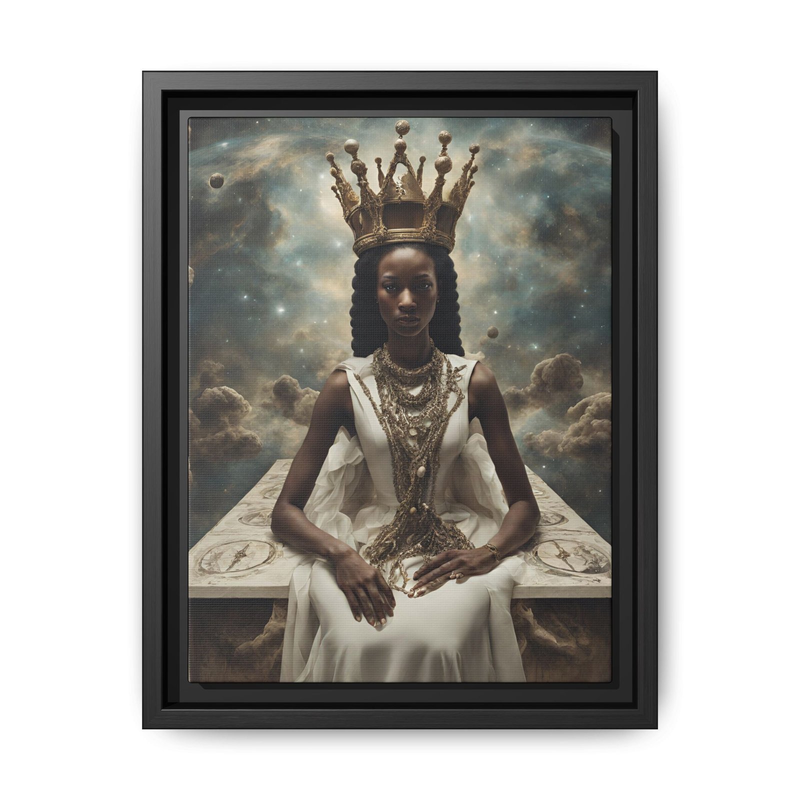 IS_0359 African Queen Matte Canvas FRAMED 9x12"