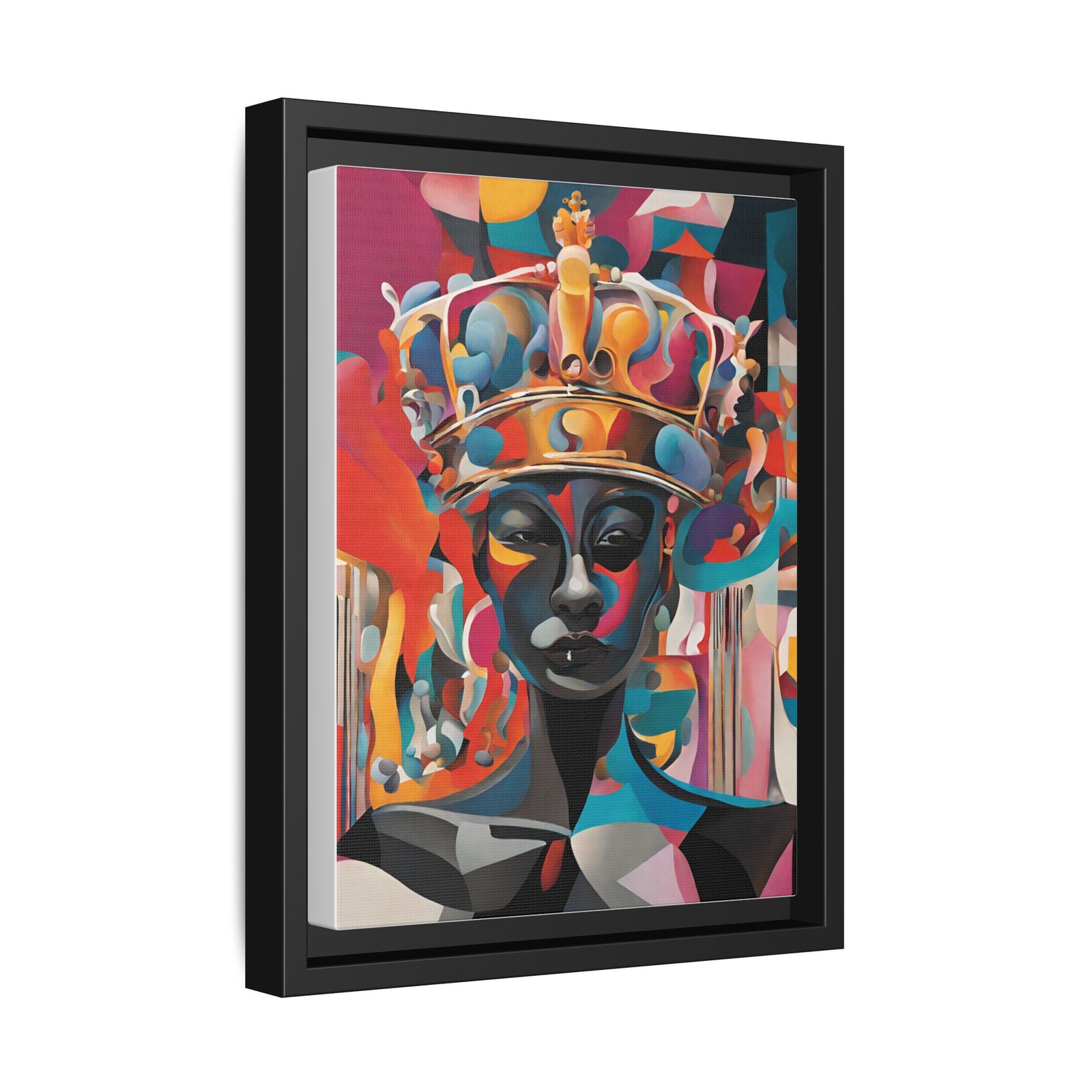 IS_0004 Portrait of a Queen Matte Canvas FRAMED 9x12" - Image 2