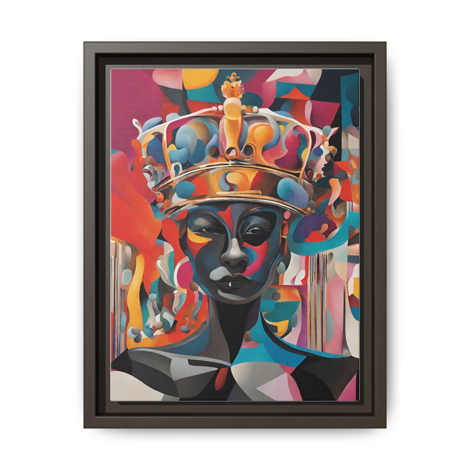 IS_0004 Portrait of a Queen Matte Canvas FRAMED 9x12" - Image 5