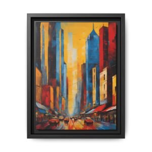 IS_3894  Abstract Urban Street Matte Canvas FRAMED 9x12"