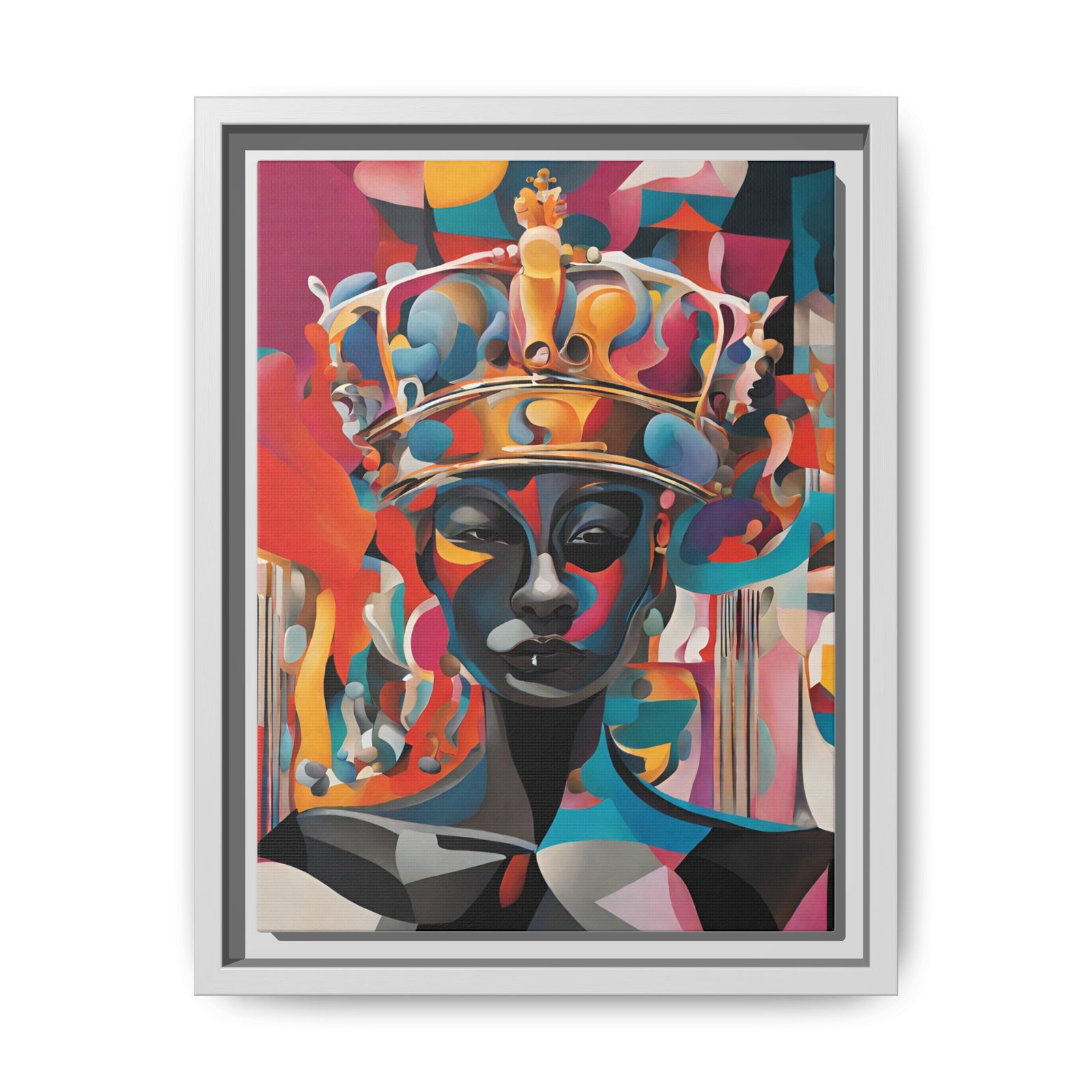IS_0004 Portrait of a Queen Matte Canvas FRAMED 9x12" - Image 6