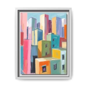 IS_3434  Urban Cityscape Matte Canvas FRAMED 9x12