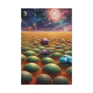 IS_0348 Surreal Space Landscape Rolled Poster