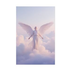 IS_6913 Angel in Clouds Rolled Poster — ethereal guardian wall art