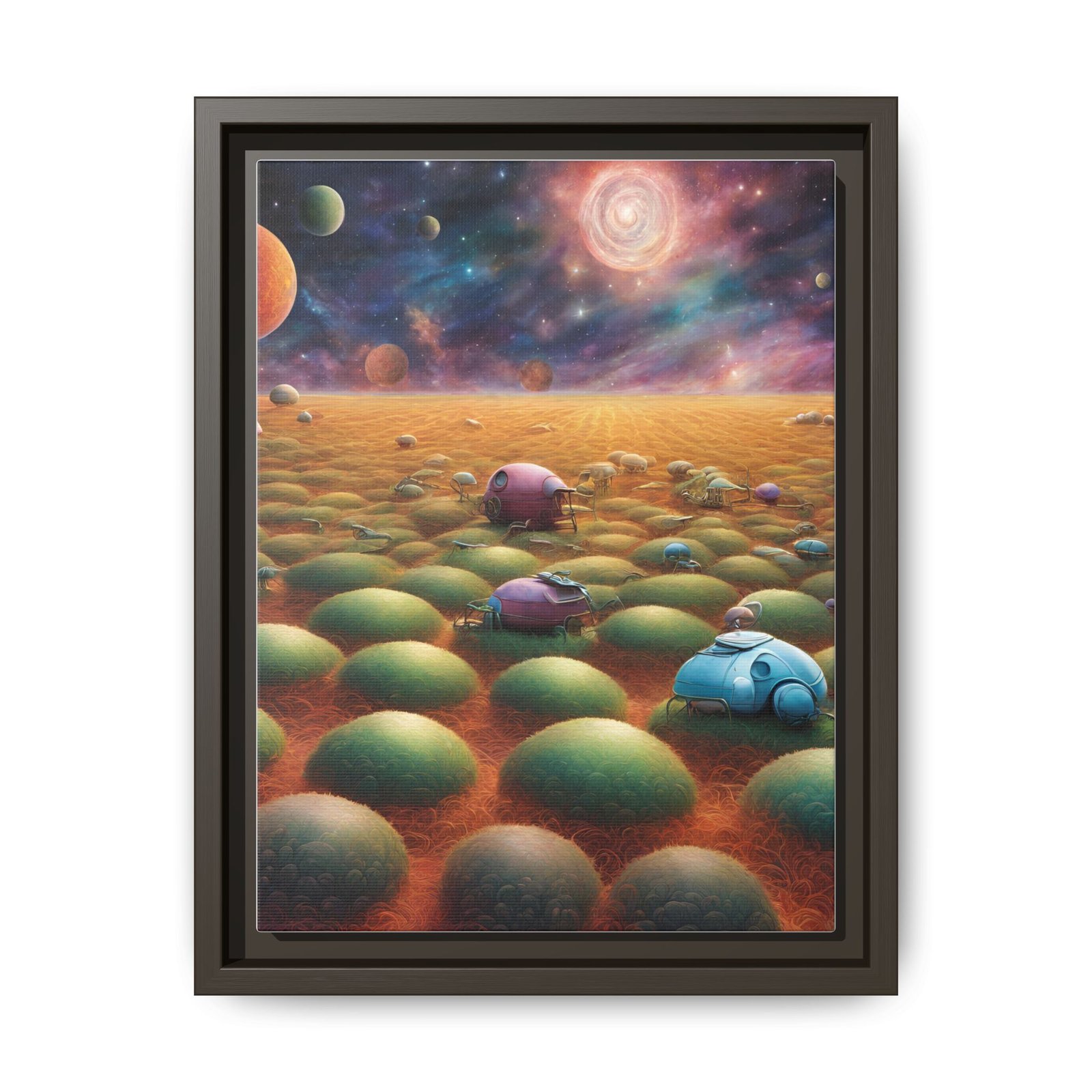 IS_0348 Surreal Landscape Matte Canvas FRAMED 9x12" - Image 6