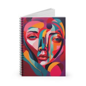 Expressionist Face Spiral Notebook IS_3858