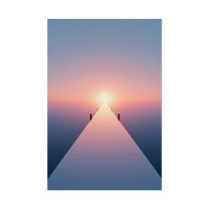 Sunset Pier Rolled Poster IS_7008