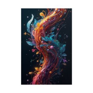 Chromatic Bloom Spiral - Rolled Posters IS_7006