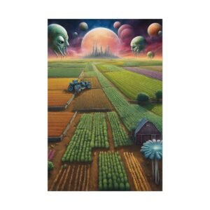 IS_0344 Surreal Alien Farmland Rolled Posters