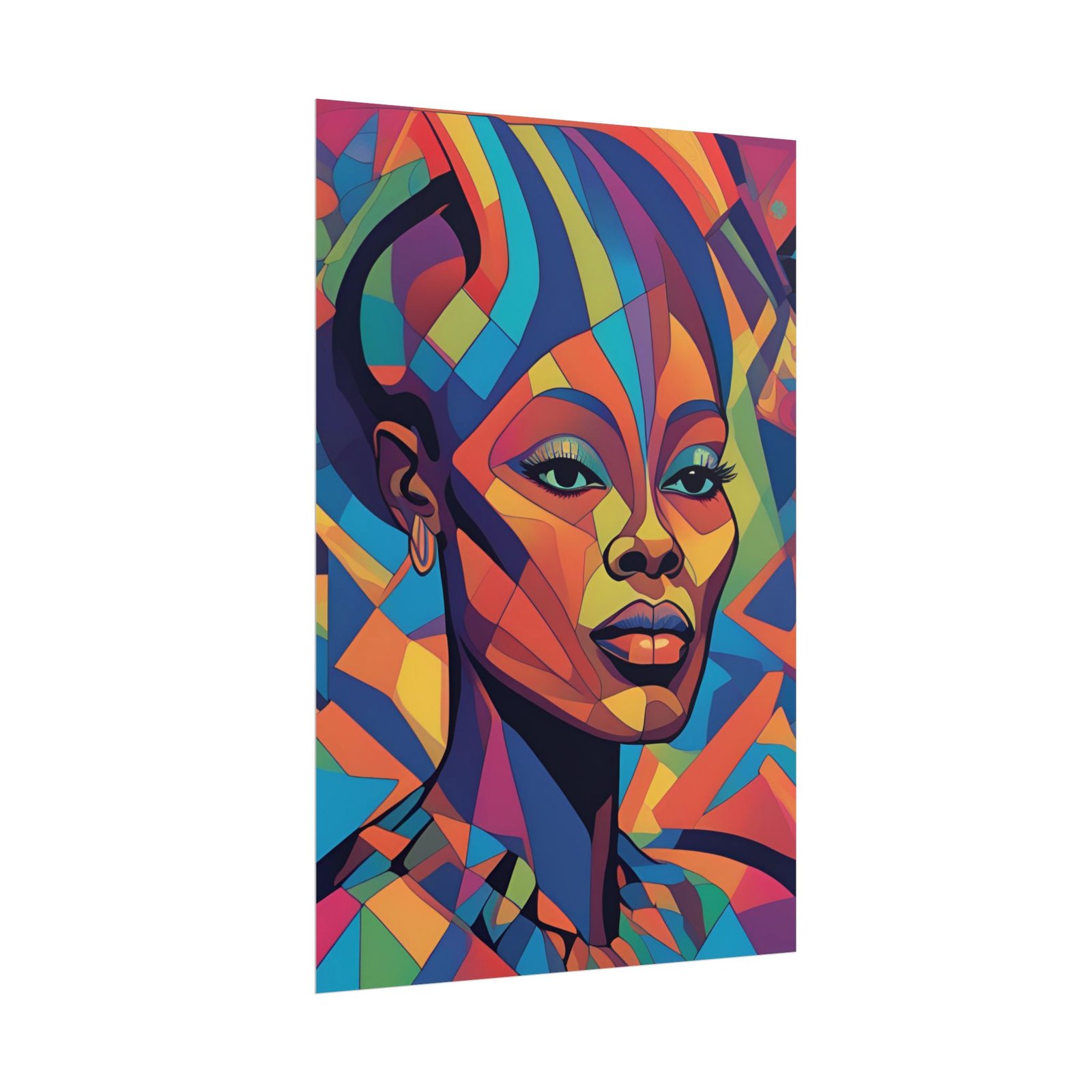 Abstract Afrocentric Rolled Poster - Image 2