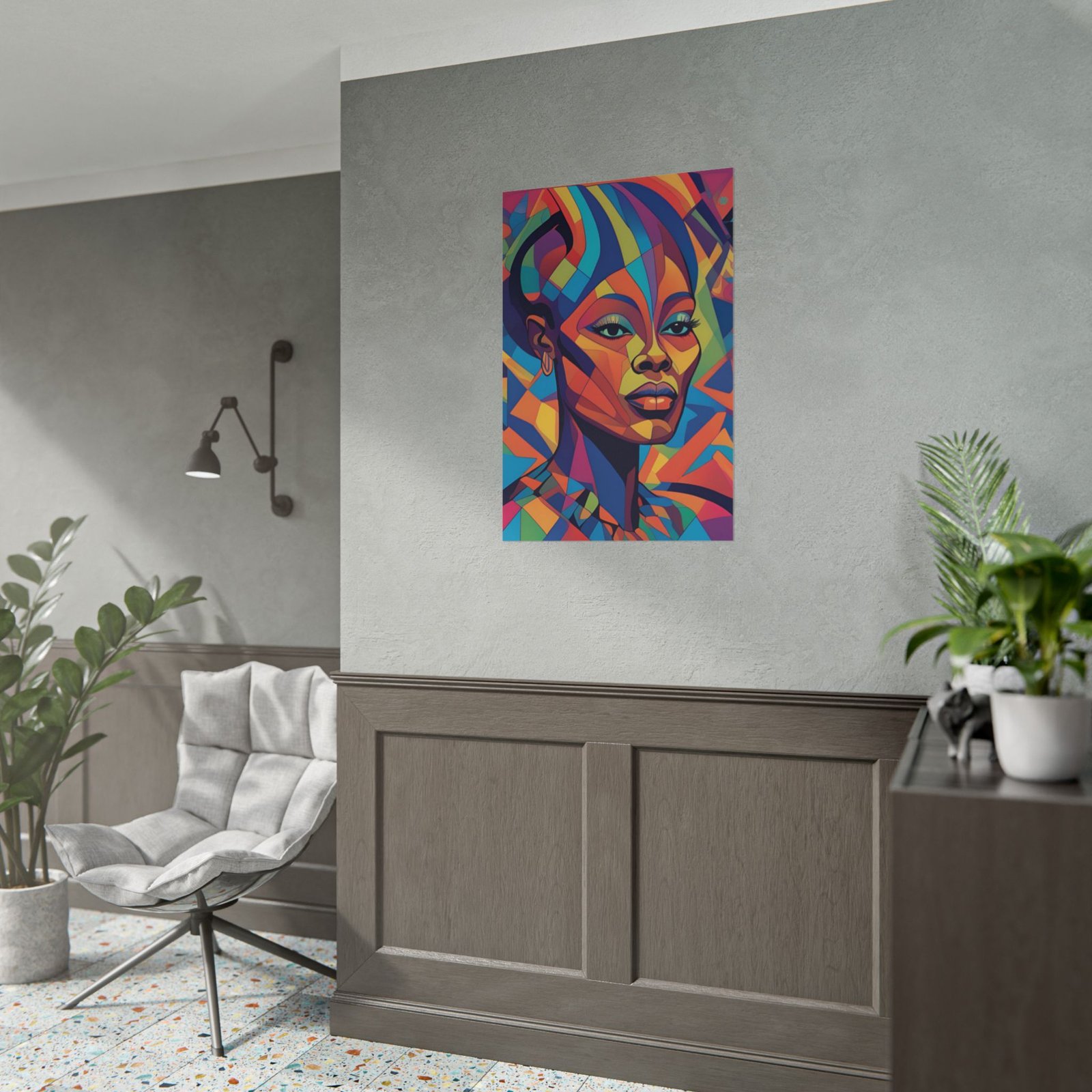 Abstract Afrocentric Rolled Poster - Image 4