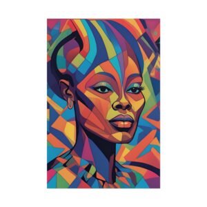 IS_3414 Abstract Afrocentric Rolled Poster