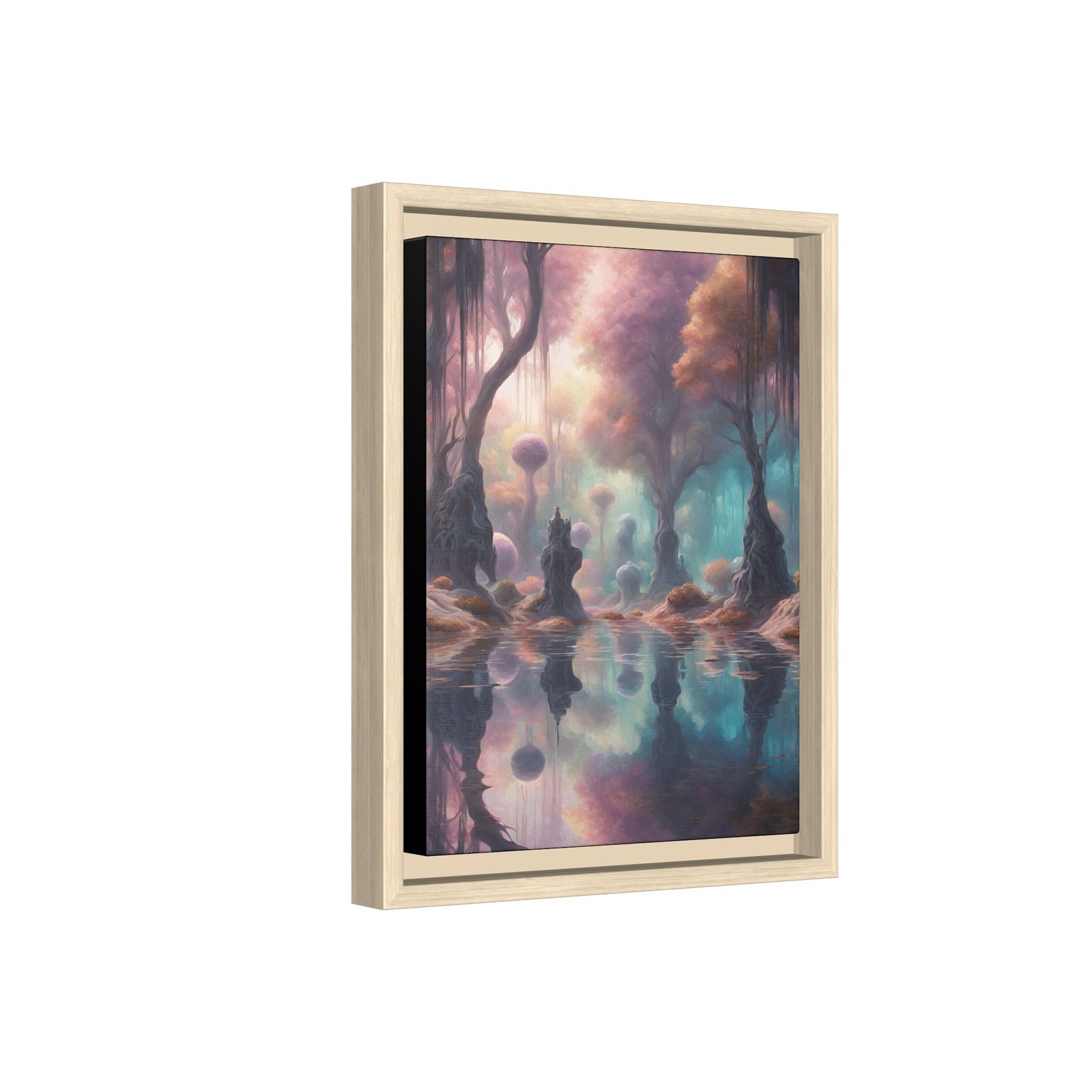 IS_0116 Dreamy Fantasy Forest Matte Canvas FRAMED 9x12" - Image 2