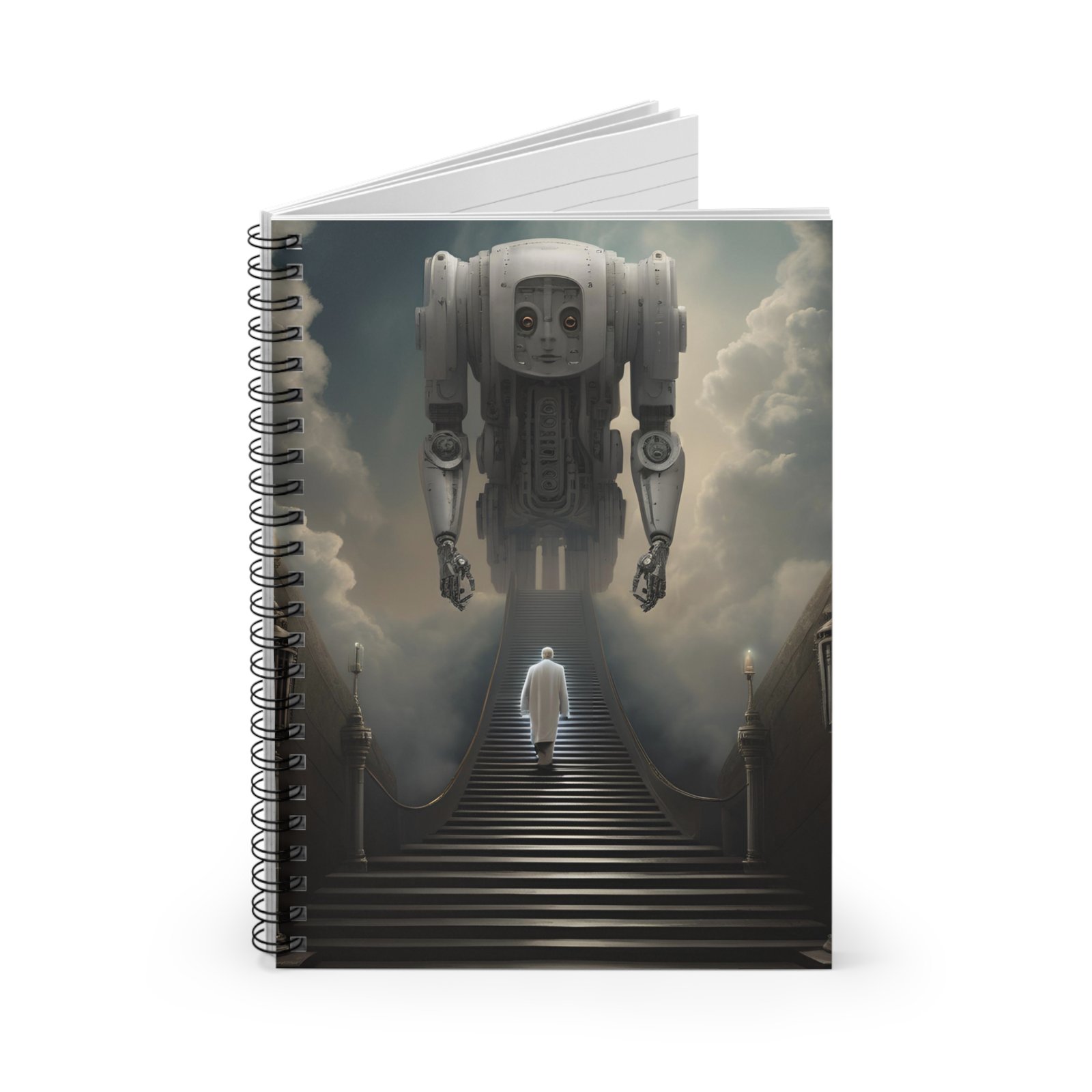 IS_3225 Robot Heaven Spiral Notebook