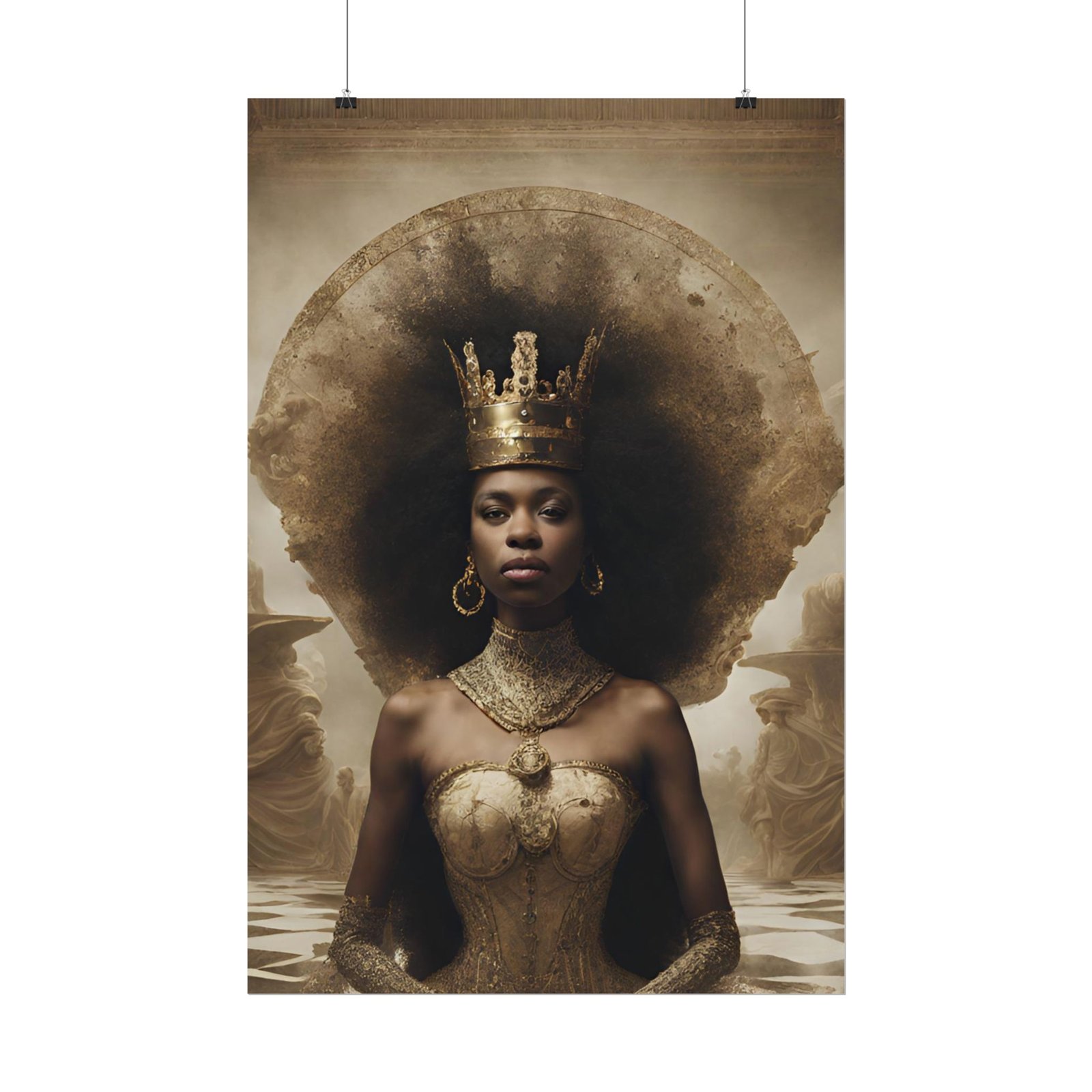 IS_0364 Majestic Queen Rolled Poster - Elegant Home Decor - Image 6