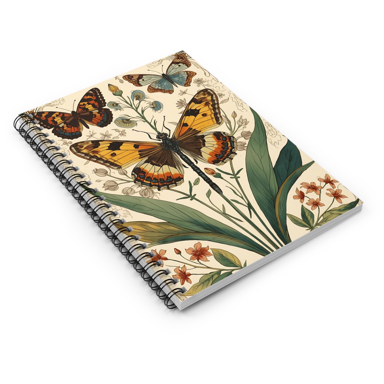 IS_6211 Botanical Butterfly Spiral Notebook - Image 3