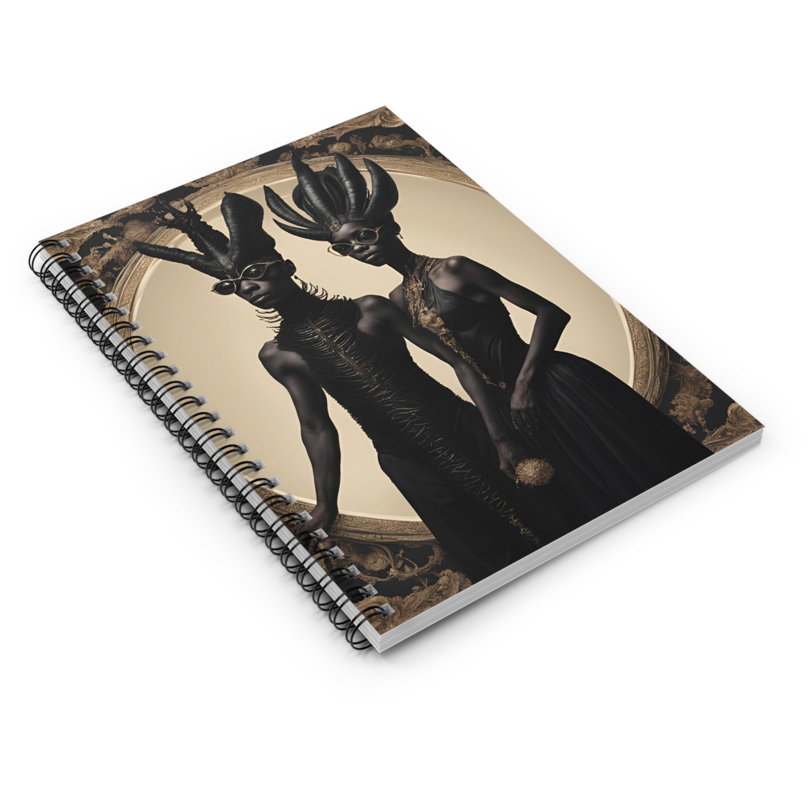 Black Celestial Queens Spiral Notebook - Image 3