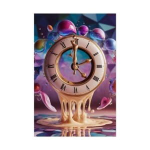 IS_4906 Melting Clock Rolled Poster