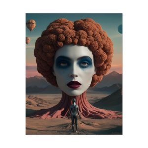 IS_4901 Surreal Cosmic Female Rolled Poster