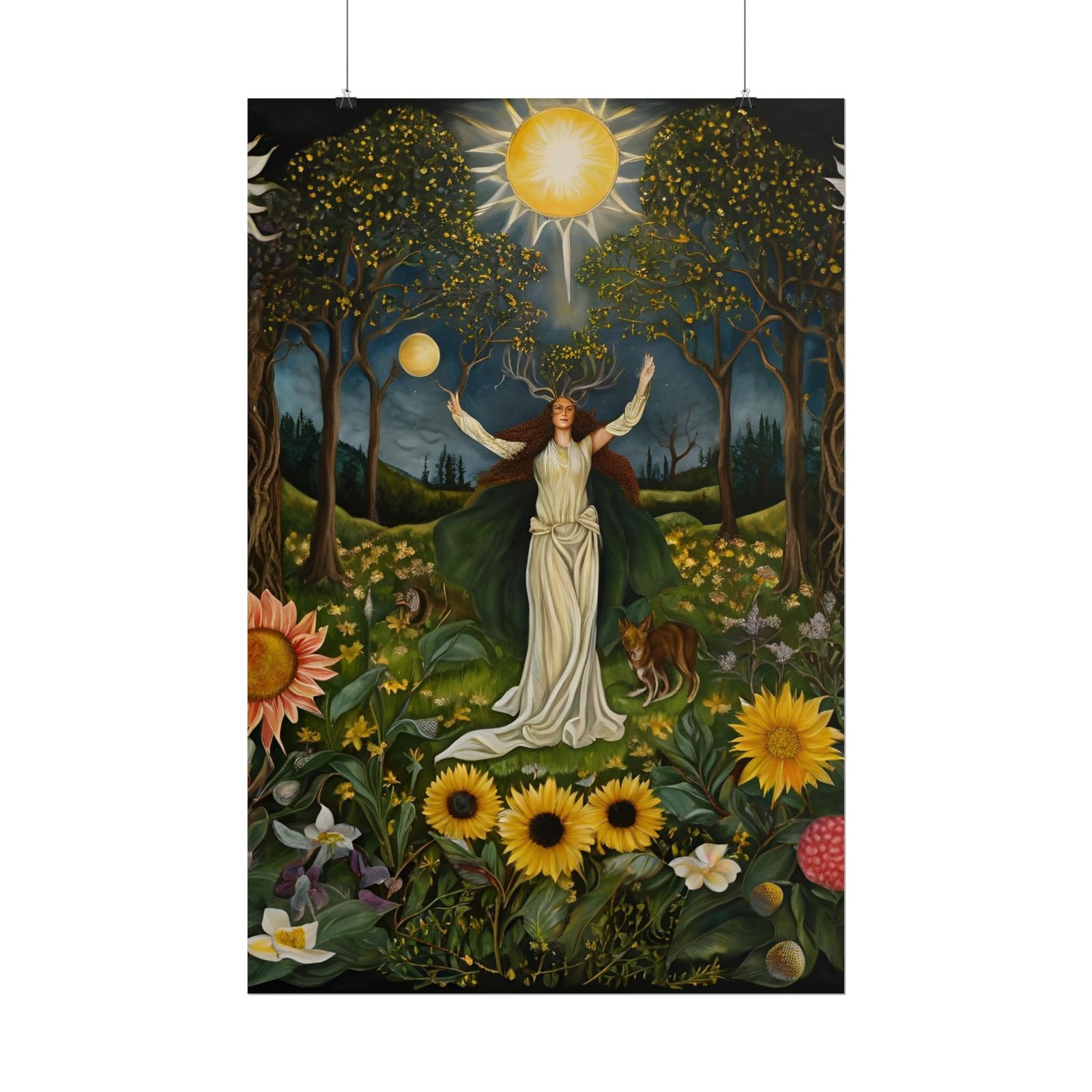 IS_4909 Vibrant Floral Rolled Poster - Image 6