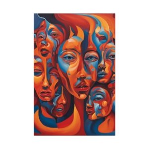 IS_3880 Expressionist Faces Rolled Posters