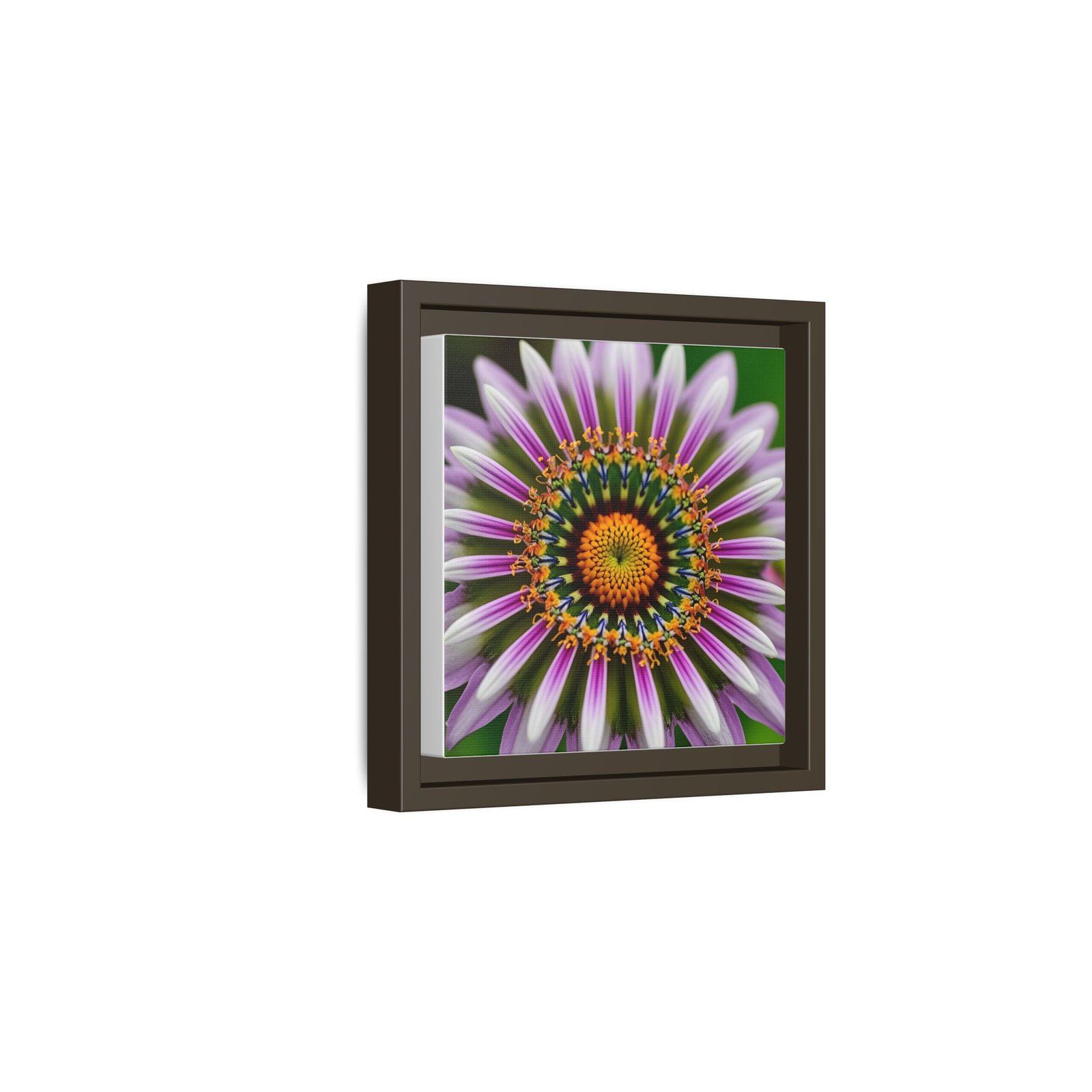 IS_4876 Framed Floral Kaleidoscope Matte Canvas — Vibrant Purple Daisy Wall Art - Image 5