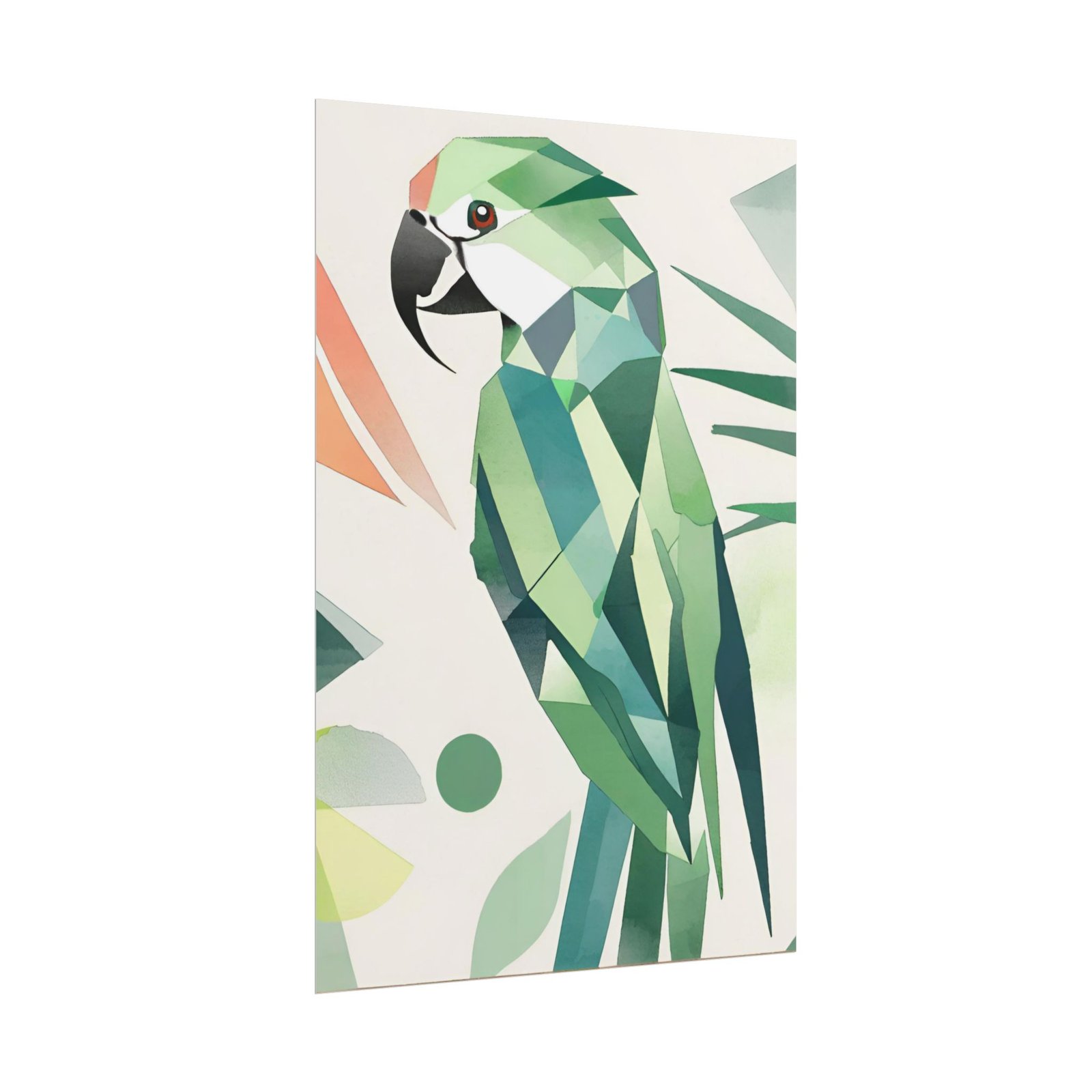Modern Tropical Parrot Rolled Poster - Image 4