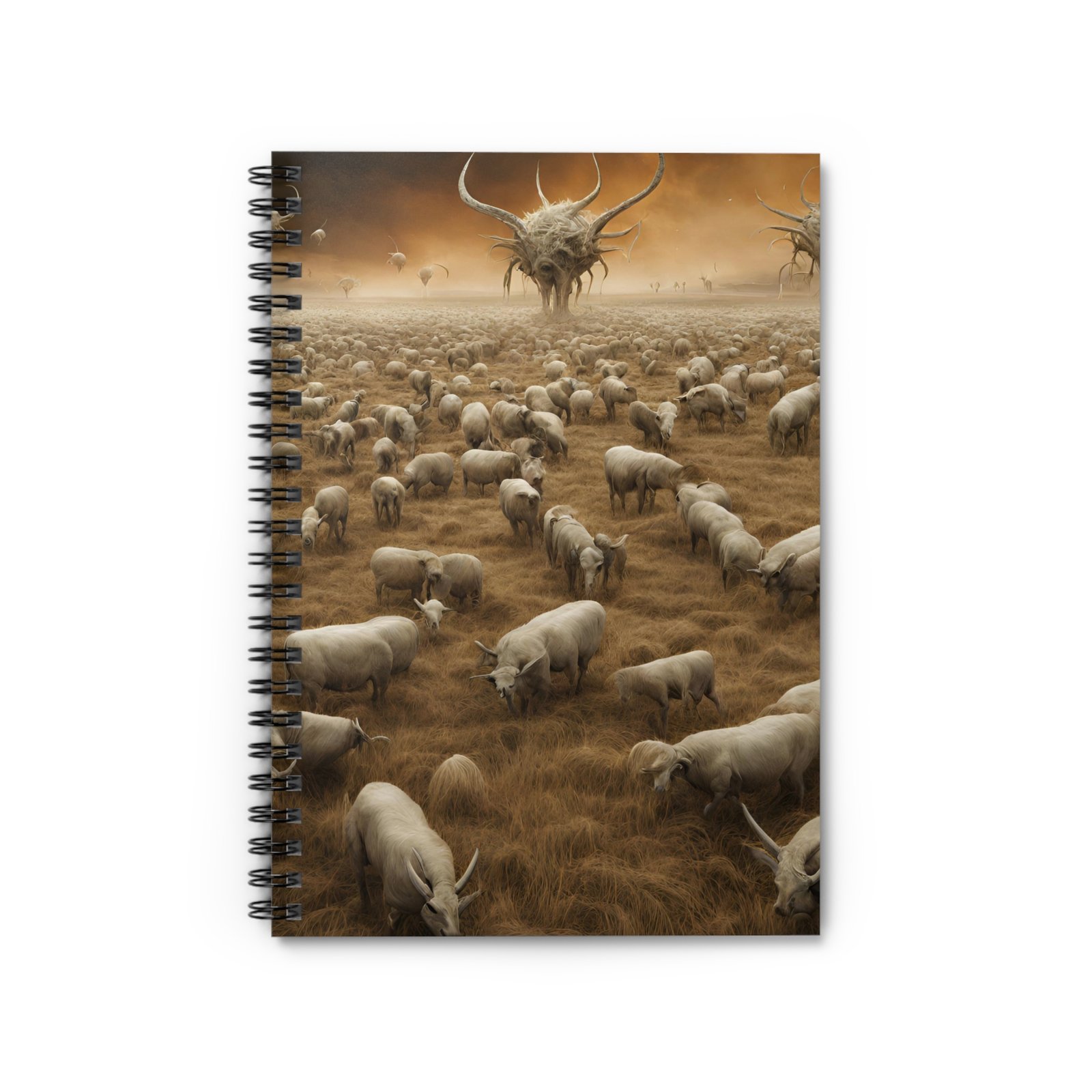 IS_0349 Surreal Farmland Spiral Notebook