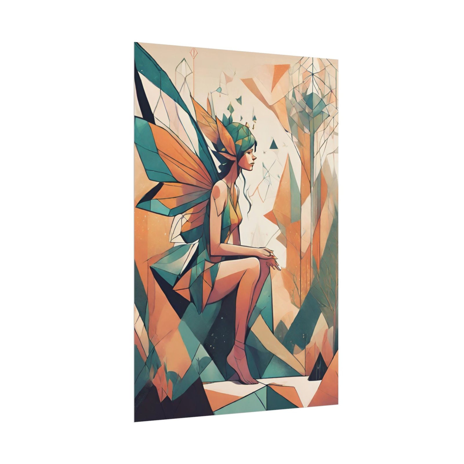 Abstract Geometrical Fairy Rolled Posters - Image 2