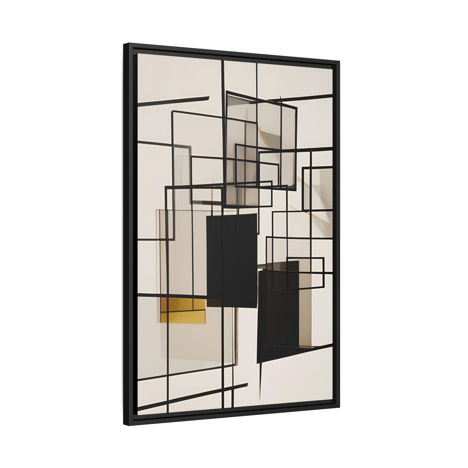 Suprematism Abstract Modern Neutral Shapes FRAMED 24x36" - Image 6