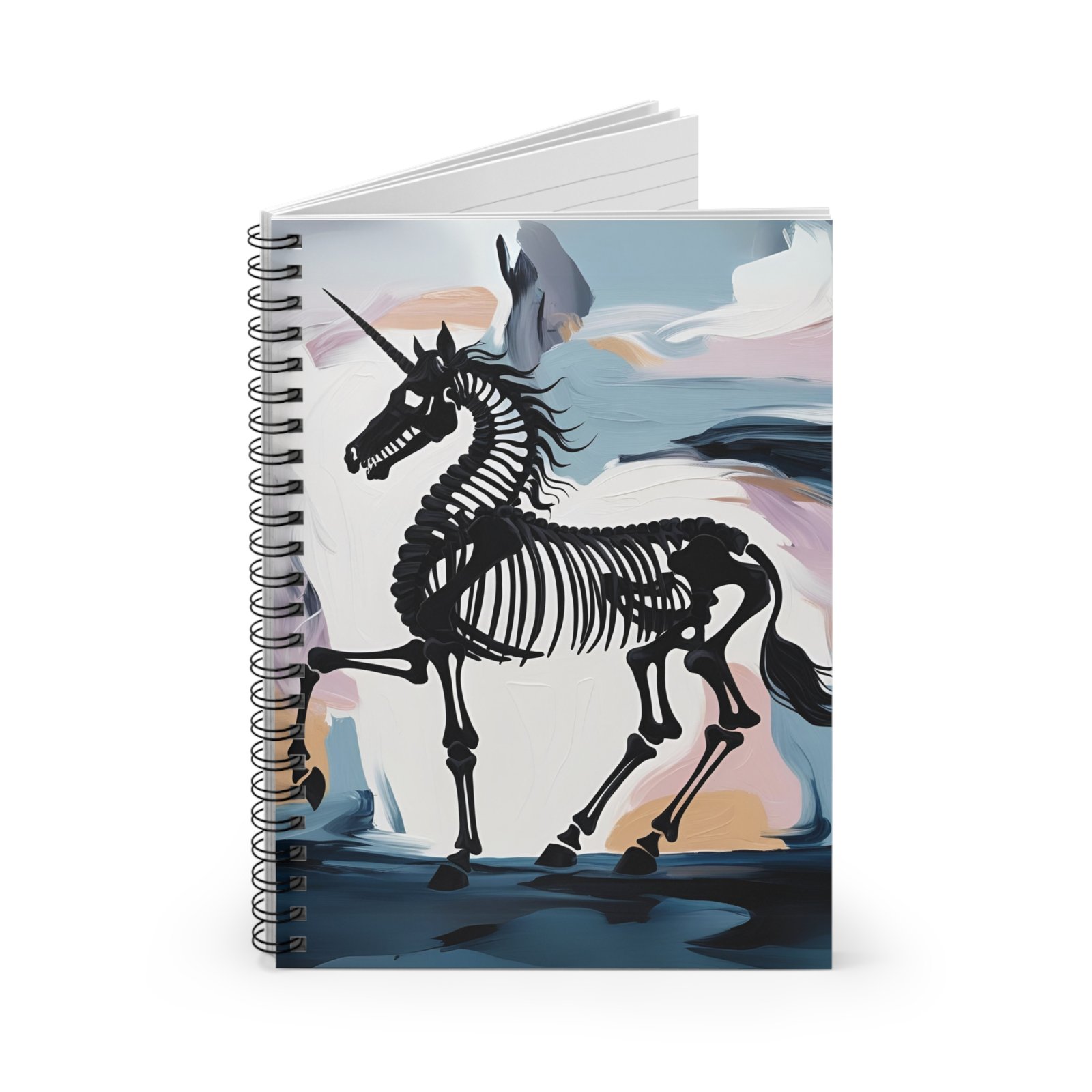 IS_4831 Unicorn Skeleton Spiral Notebook - Image 2