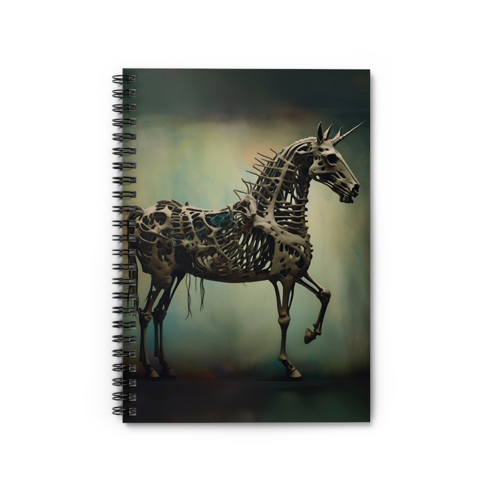IS_4836 Skeleton Unicorn Spiral Notebook - Image 2