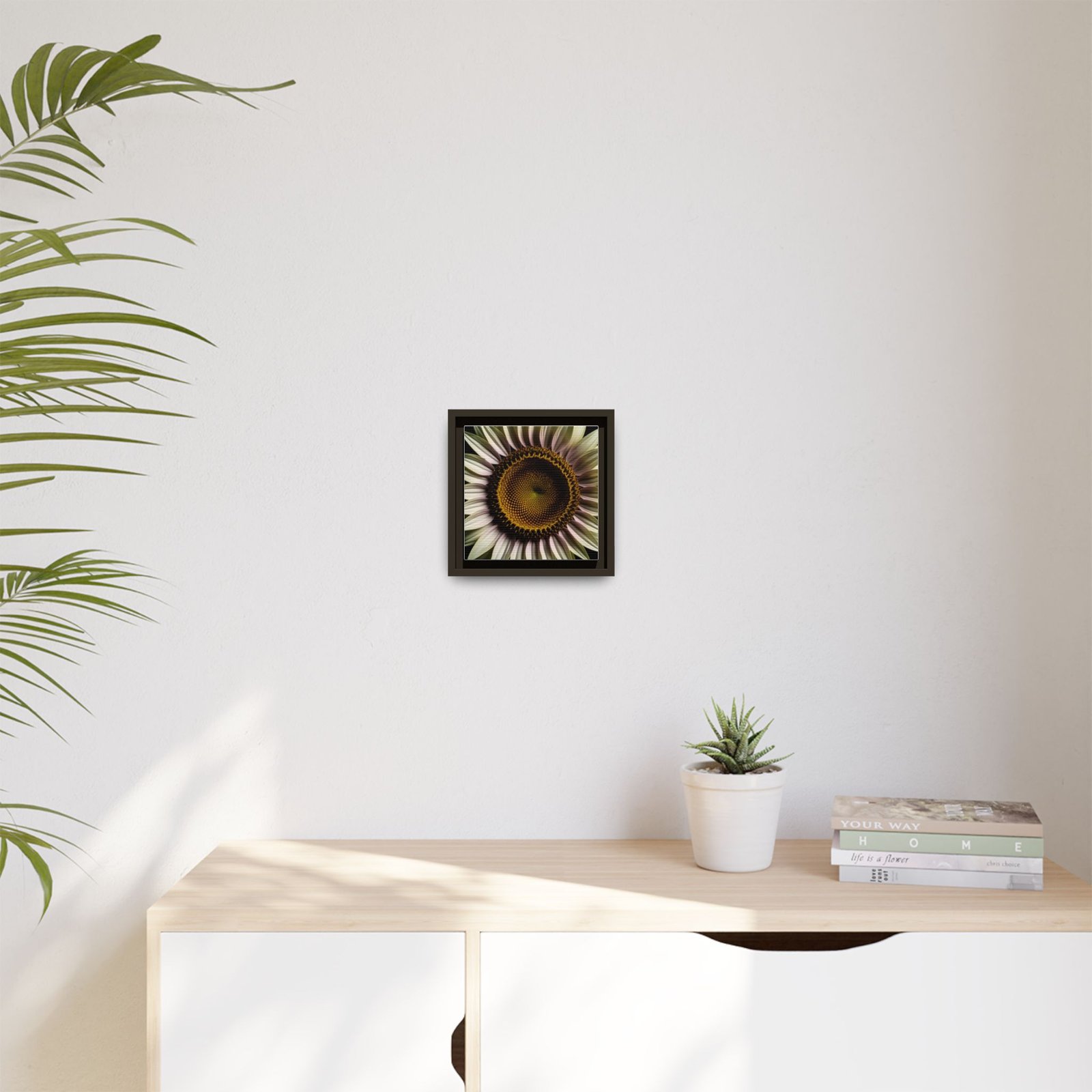 IS_4862 Framed Sunflower Macro Matte Canvas — Botanical Wall Art - Image 6