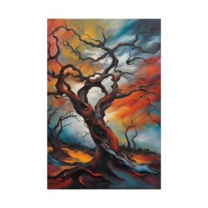 IS_3864 Expressionist Tree Rolled Posters