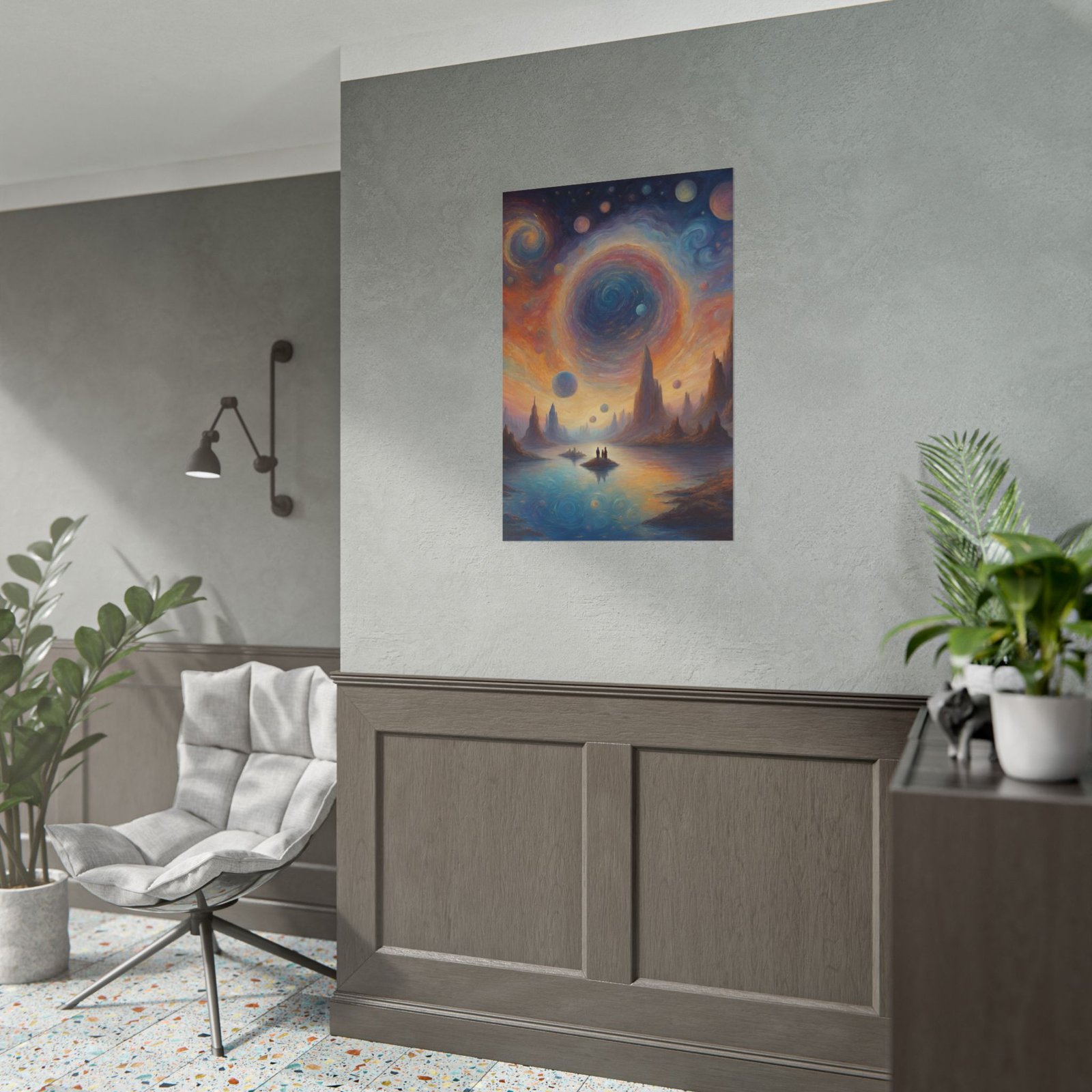 Cosmic Galaxy Dreamscape Rolled Poster - Image 3